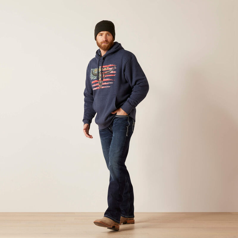 ARIAT MENS AMERICAN STEER HOODIE