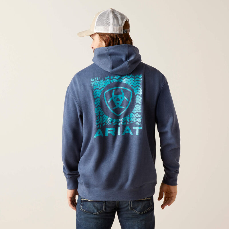 ARIAT MENS V WAVES HOODIE