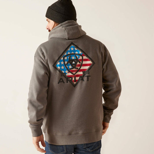 ARIAT MENS TRIANGLE PRIDE HOODIE