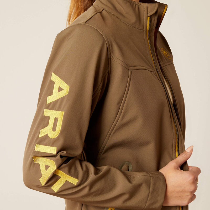 ARIAT WOMENS  NEW TEAM SOFTSHELL JACKET CANTEEN