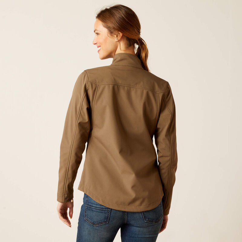 ARIAT WOMENS  NEW TEAM SOFTSHELL JACKET CANTEEN