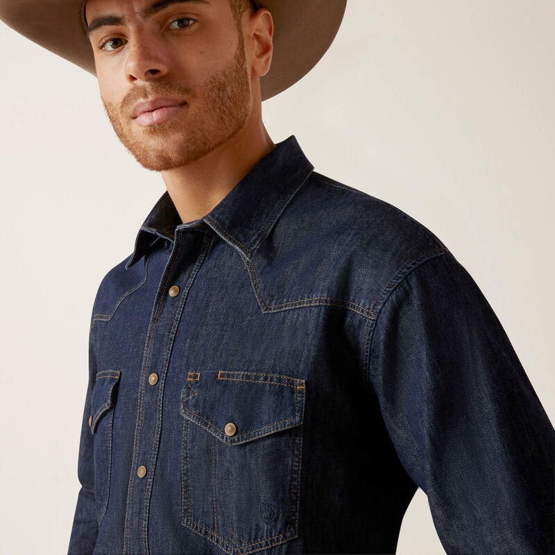 ARIAT MENS CLASSIC DENIM SHIRT COLOR BROADWAY 10047940