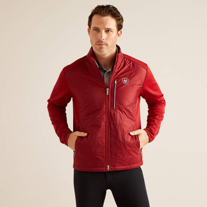 ARIAT MENS FUSION INSULATED JACKET TEAM SUN-DRIED TOMATO