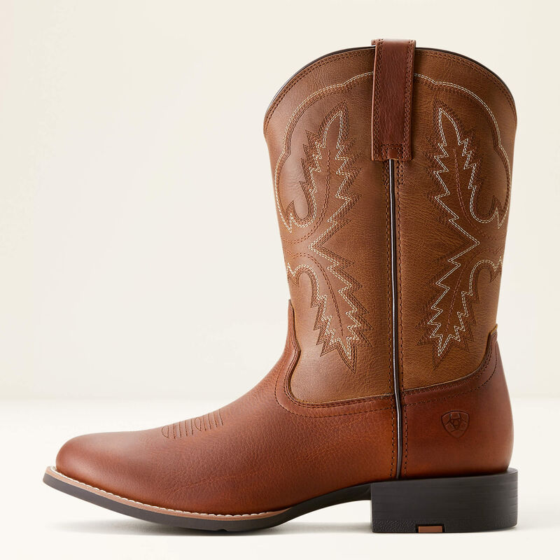 ARIAT MENS SPORT STRATTEN COWBOY BOOT PEANUT|TOASTY TAN 10053658