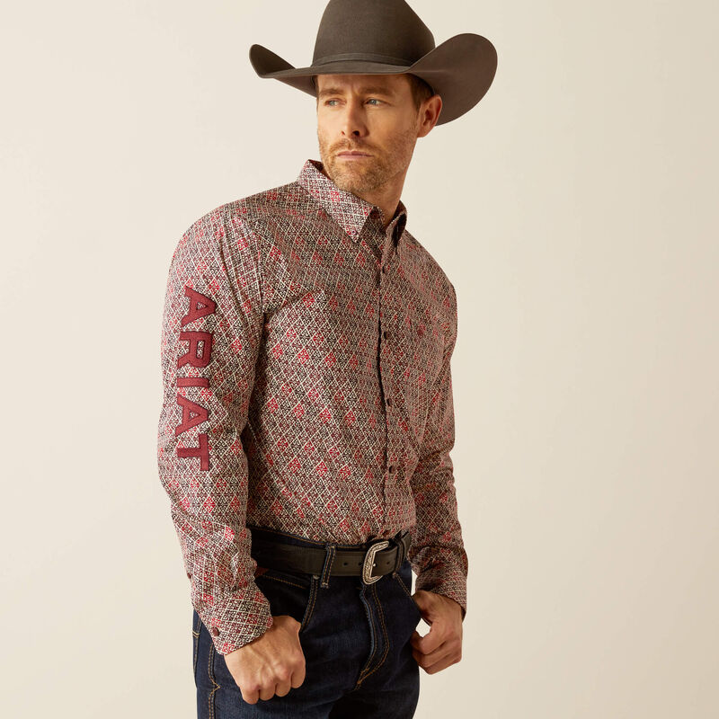 ARIAT Men's Team Omega Fitted LS Shirt