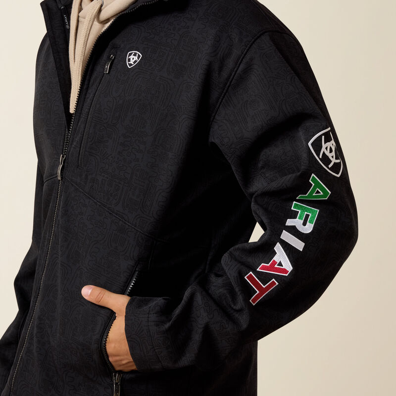 ARIAT MENS LOGO SOFTSHELL JACKET