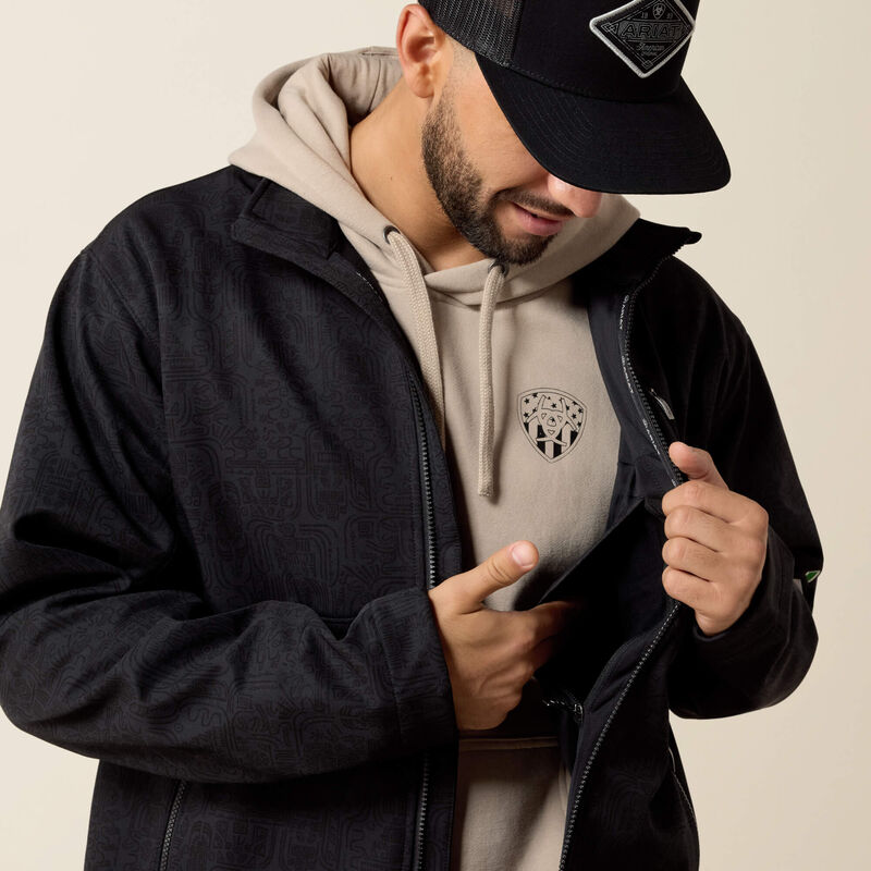 ARIAT MENS LOGO SOFTSHELL JACKET