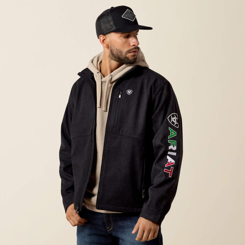 ARIAT MENS LOGO SOFTSHELL JACKET