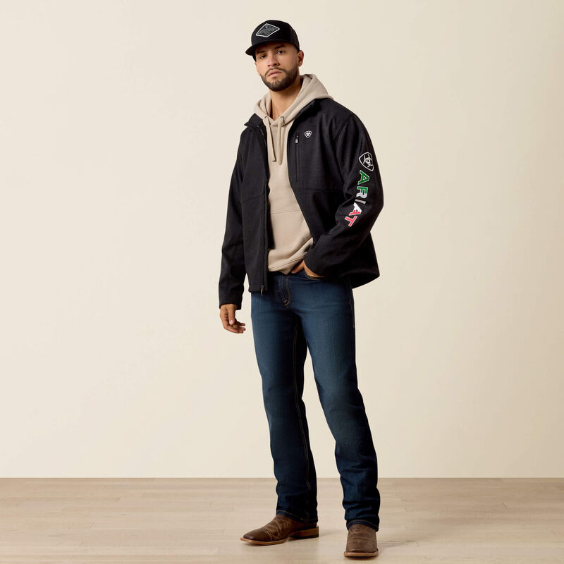 ARIAT MENS LOGO SOFTSHELL JACKET