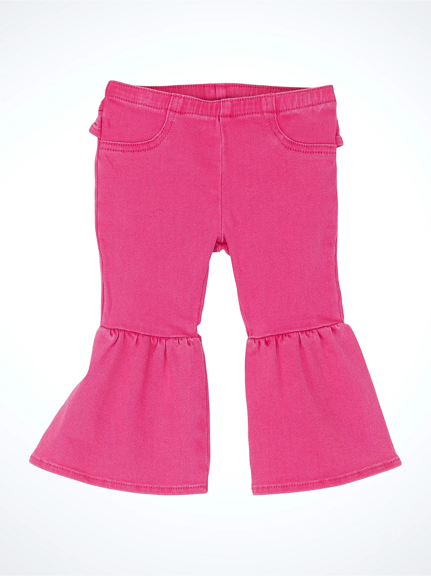 WRANGLER Girl's Ruffle Leg Flare Pink Jean