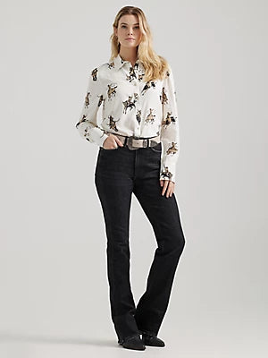 WRANGLER Women's Drapey Rodeo Blouse