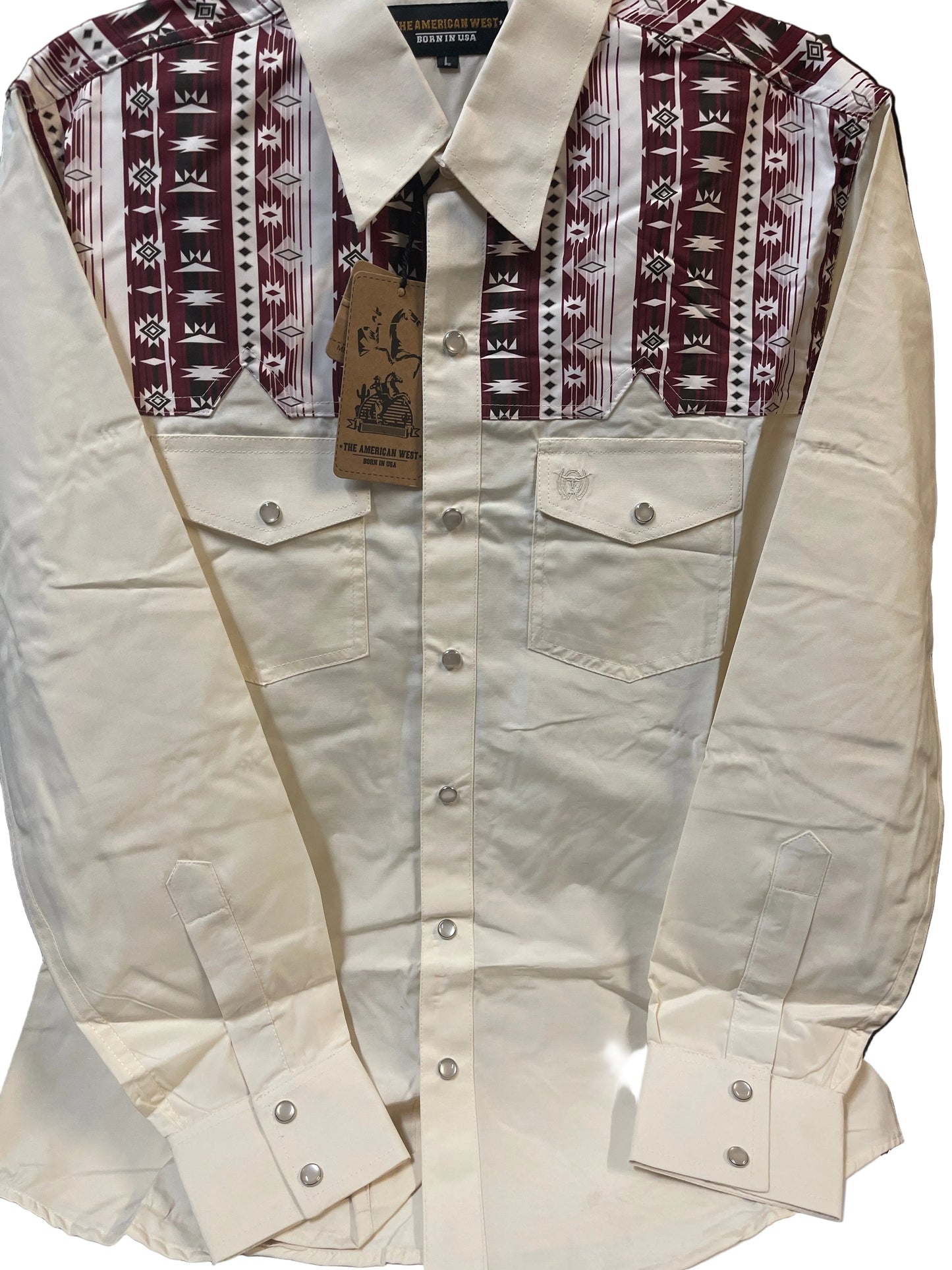 MENS LONG SLEEVE SOLID PRINT SHIRT