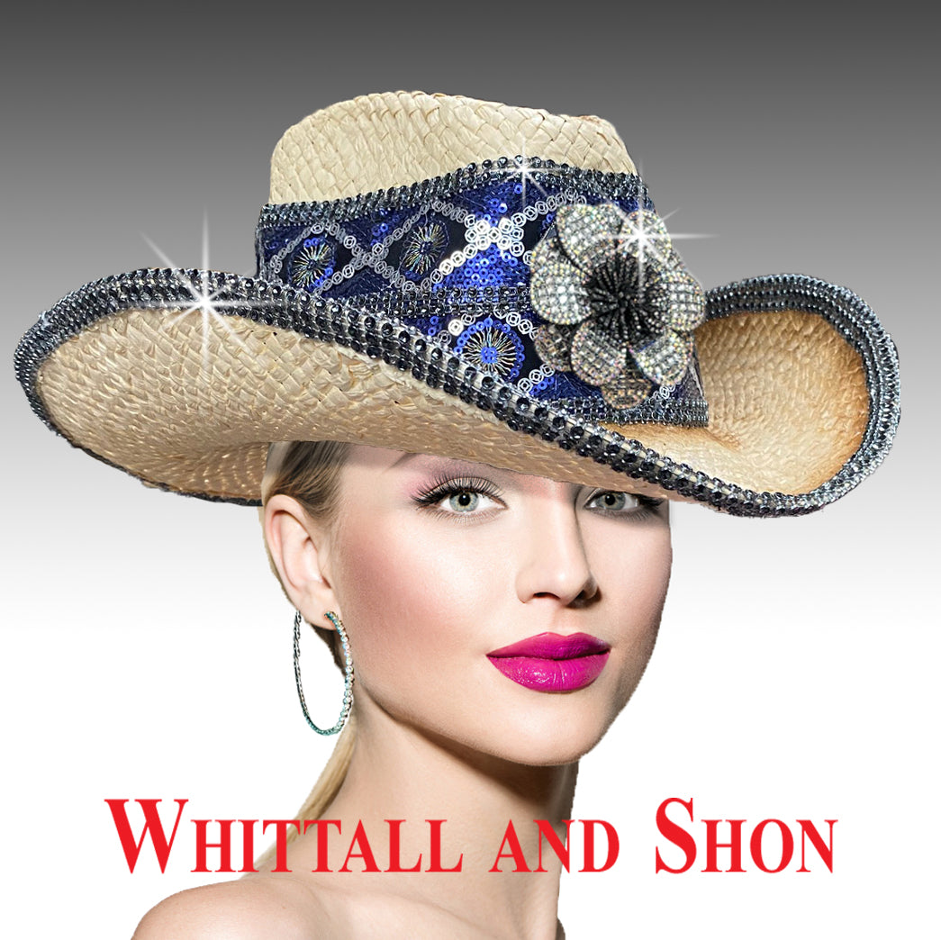 Whittall & Shon Womens Western Straw Hats