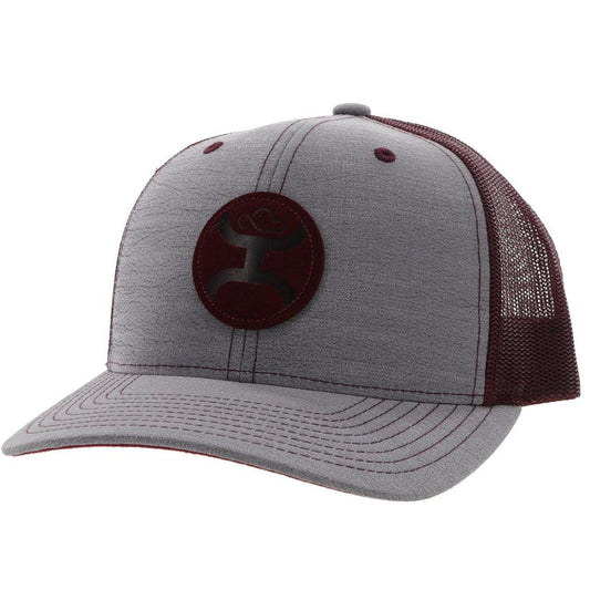 HOOEY "BLUSH" GREY / BURGUNDY CAP