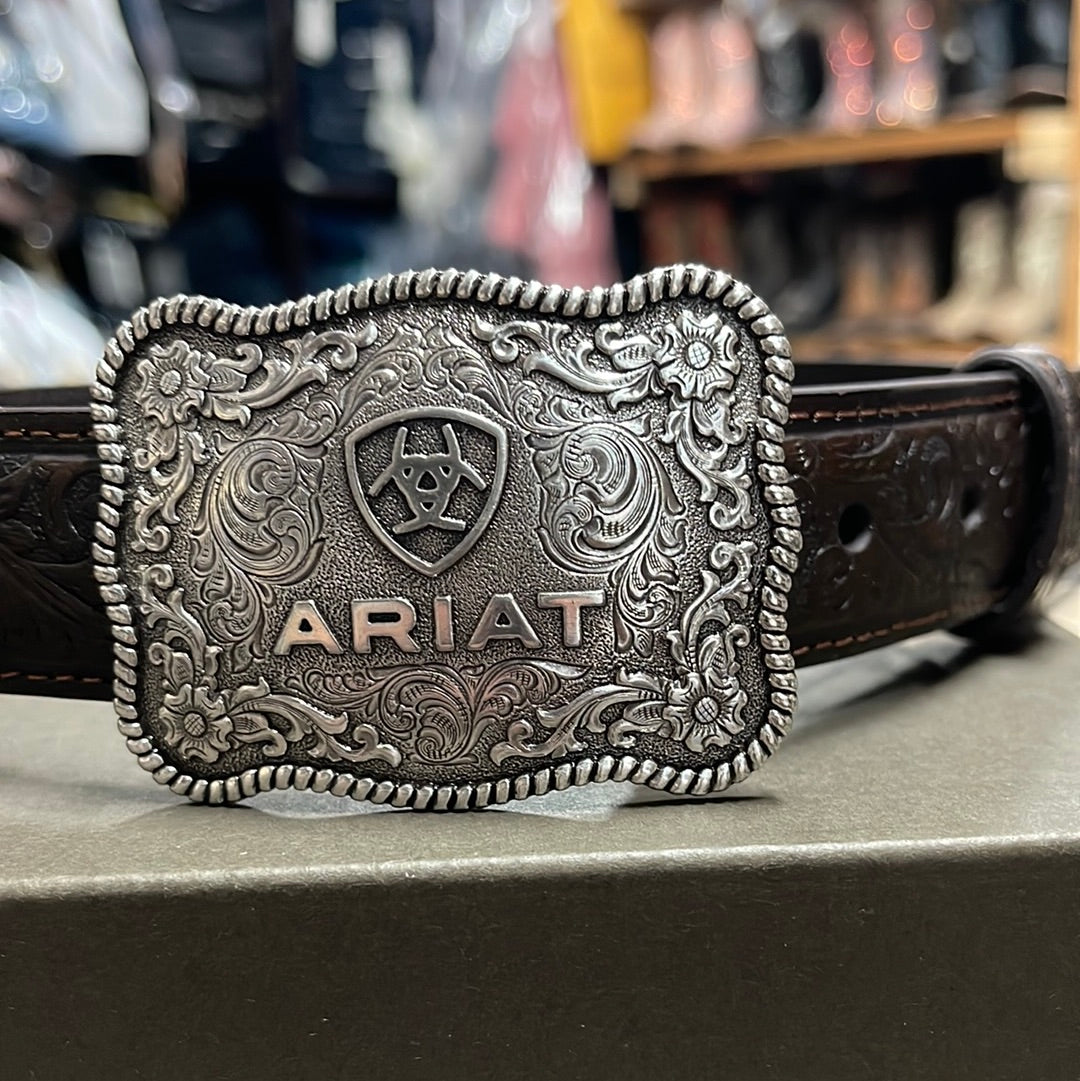 Ariat Boys' Distressed Hand Tooled Belt