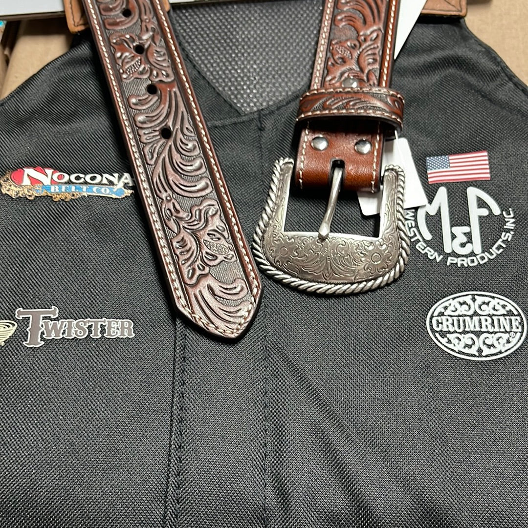 Nocona Tooled Leather Belt