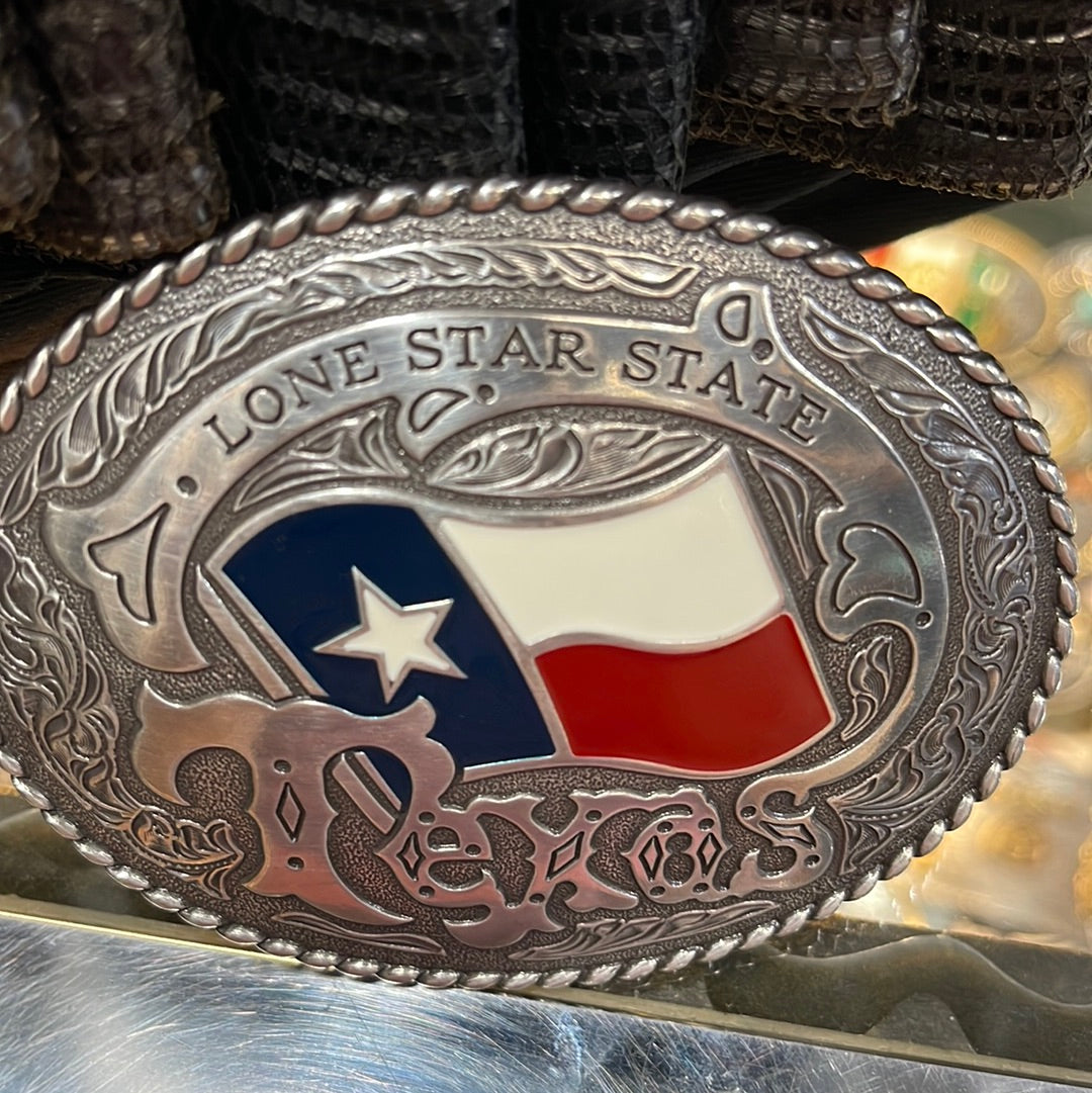 NOCONA MENS BUCKLE FLAG TEXAS 37593