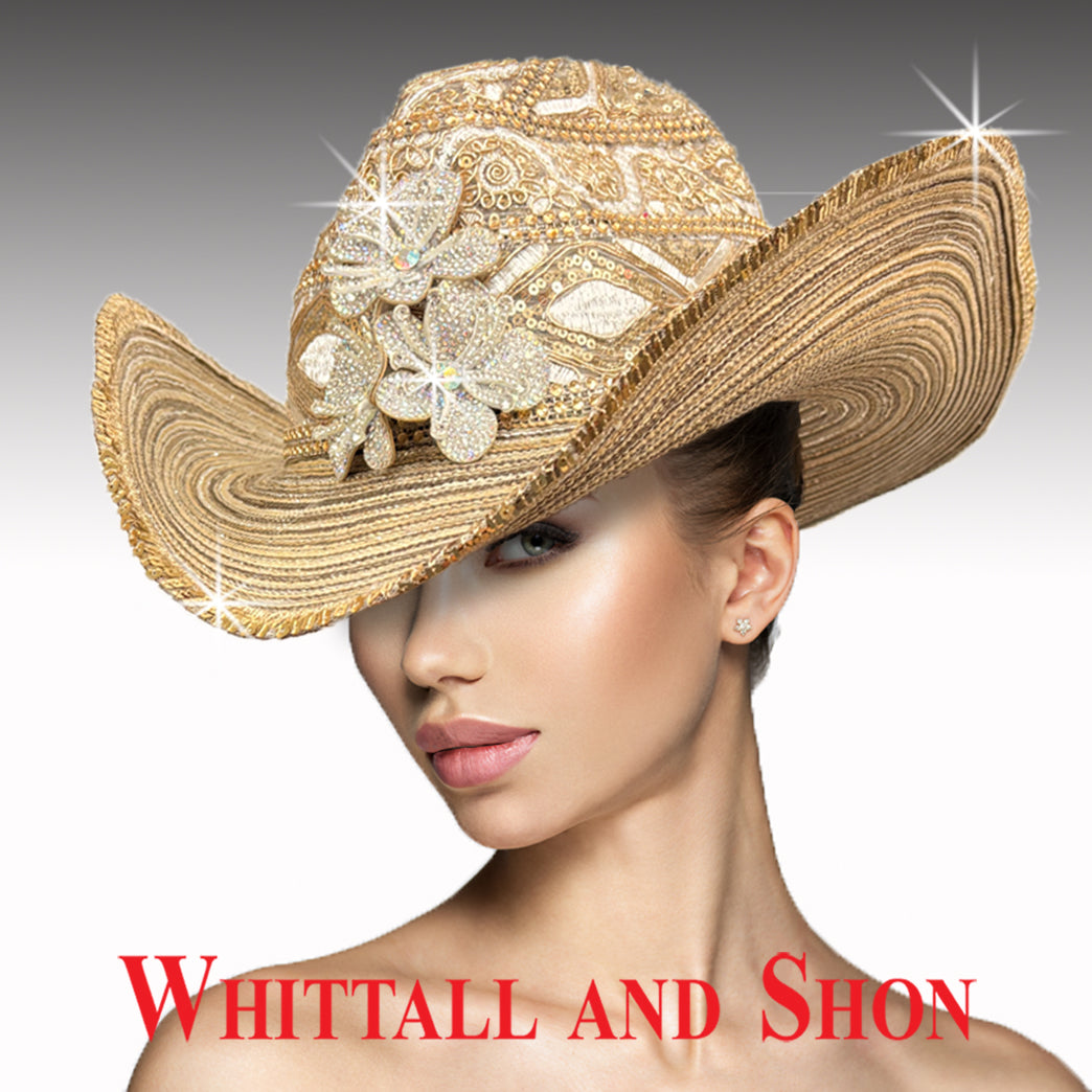 Whittall & Shon Womens Western Straw Hats