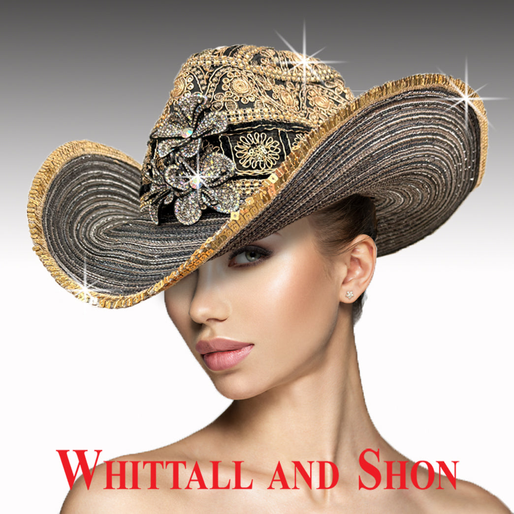 Whittall & Shon Womens Western Straw Hats