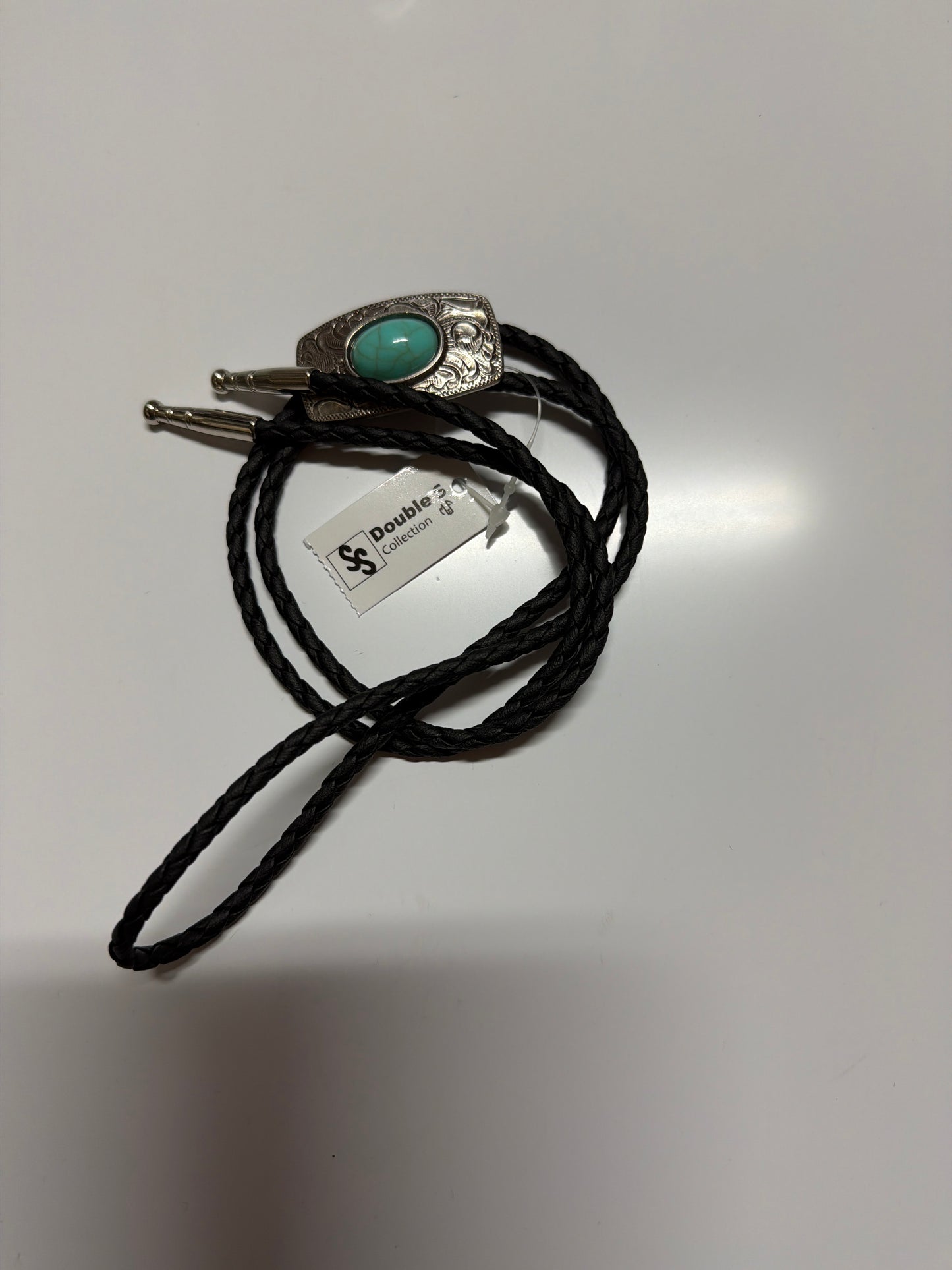 Bolo Tie Silver  with Turquoise Stone