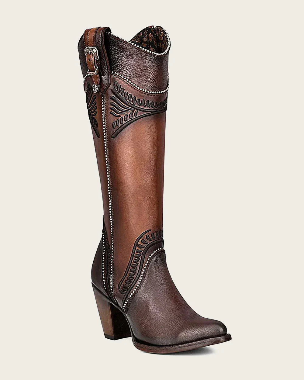 CUADRA Women's Tall Embroidered Honey Boot