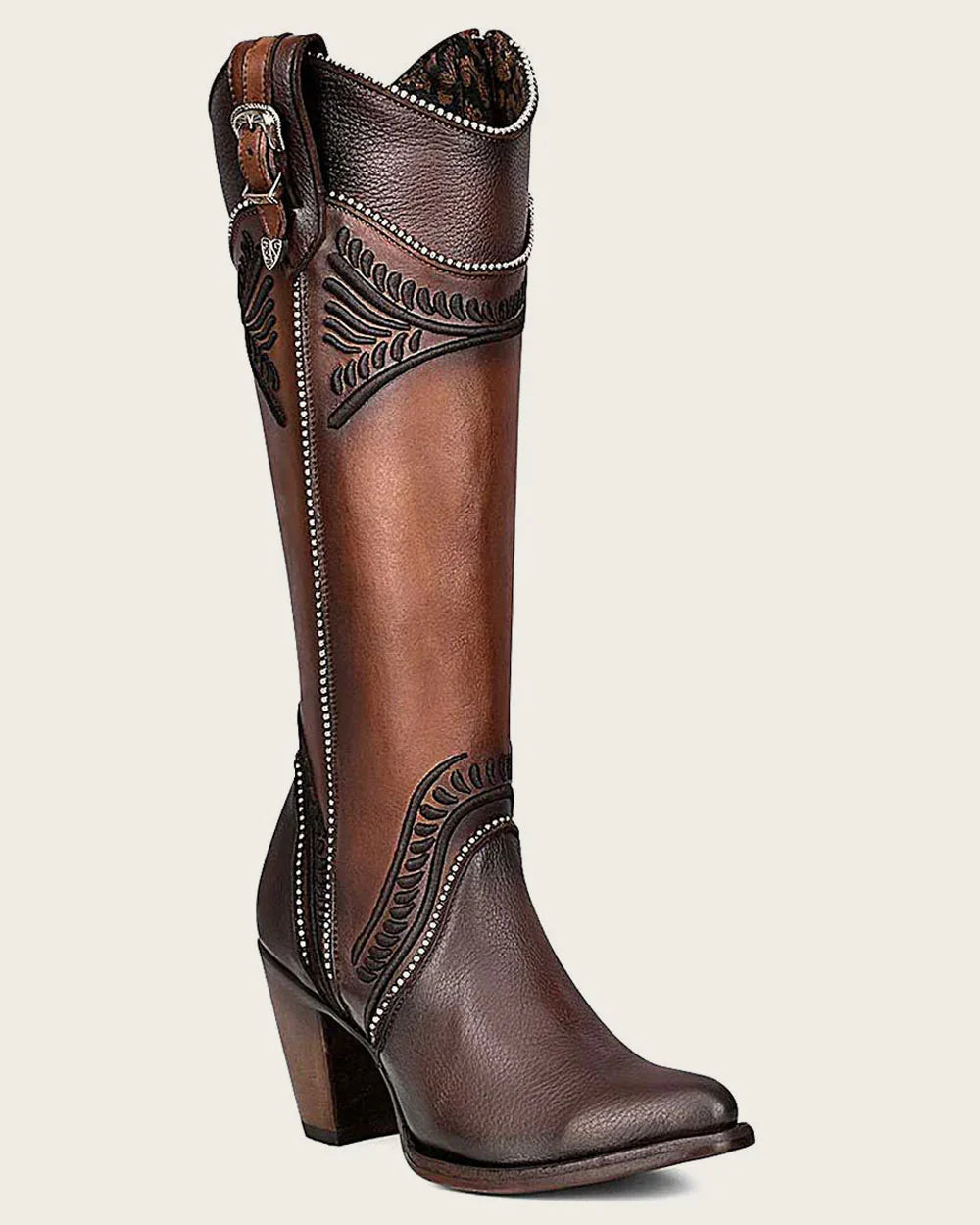 CUADRA Women's Tall Embroidered Honey Boot