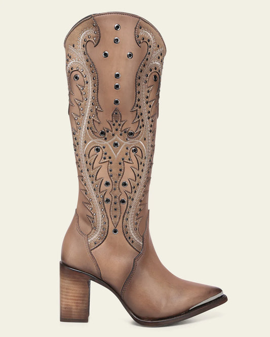 Cuadra Women Tall western style Brown boot