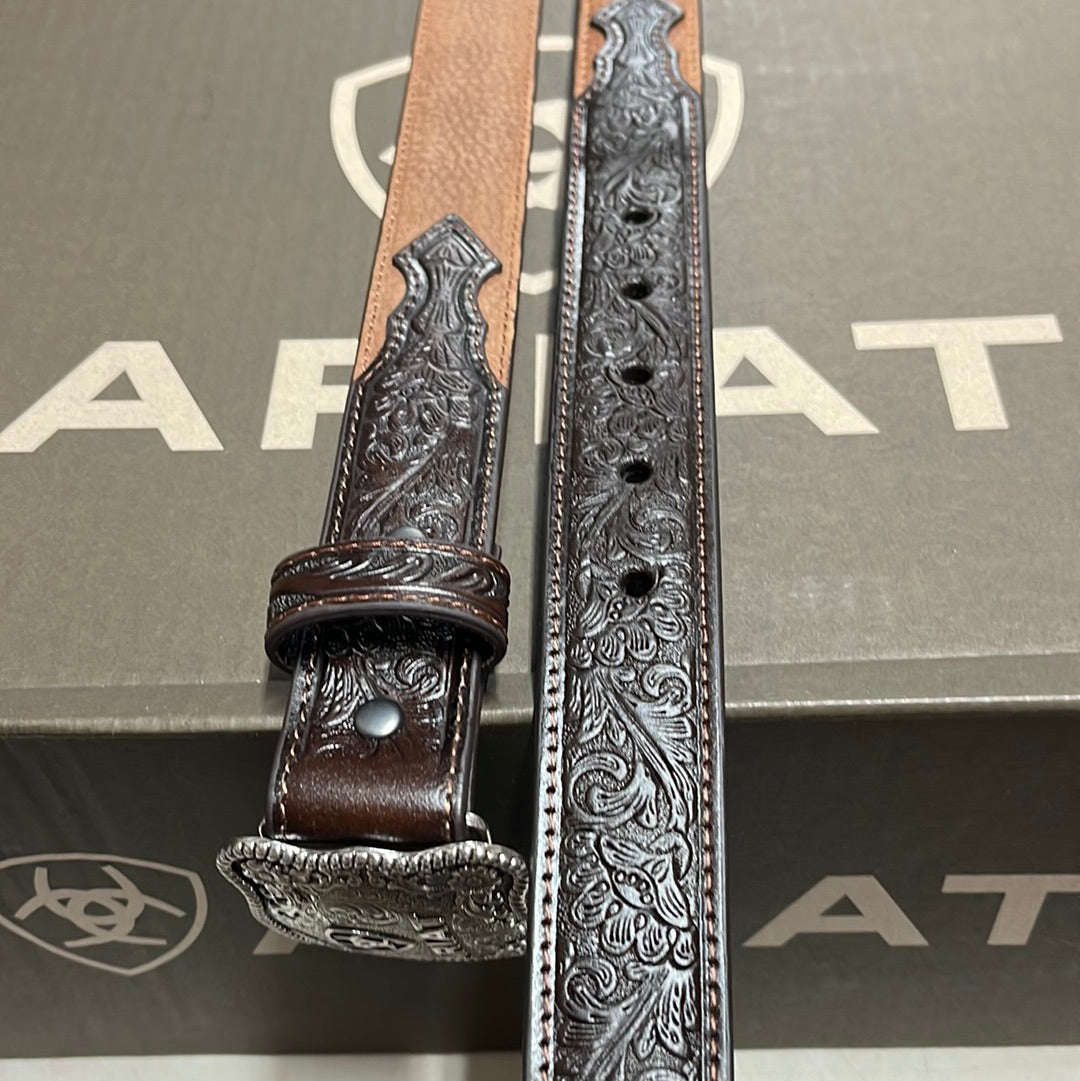 Ariat Boys' Distressed Hand Tooled Belt