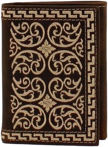 NOCONA Tri-Fold Wallet Brown and Cream