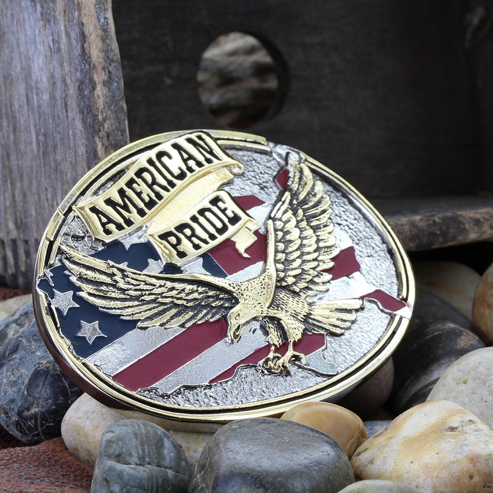 Montana American Pride Attitude Belt Buckle