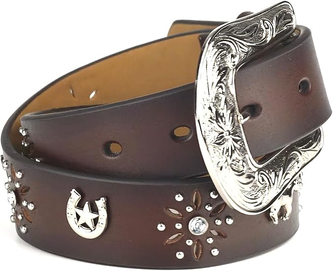 ARIAT Girl's Brown Leather Belt