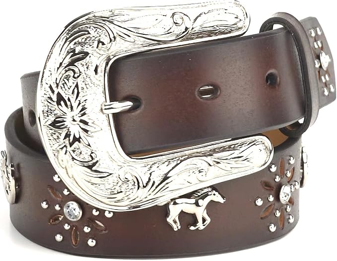 ARIAT Girl's Brown Leather Belt