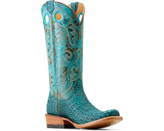 ARIAT WOMEN FUTURITY BOON TURQUOISE CAIMAN BOOTS