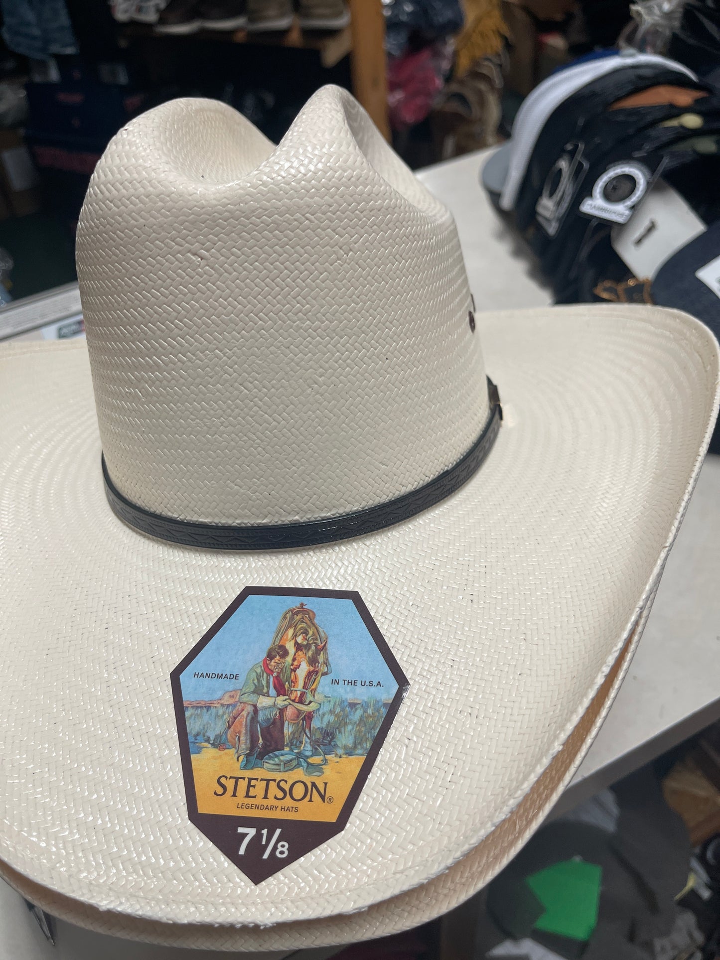 STETSON HAT STREAW MADDOCK NATURAL