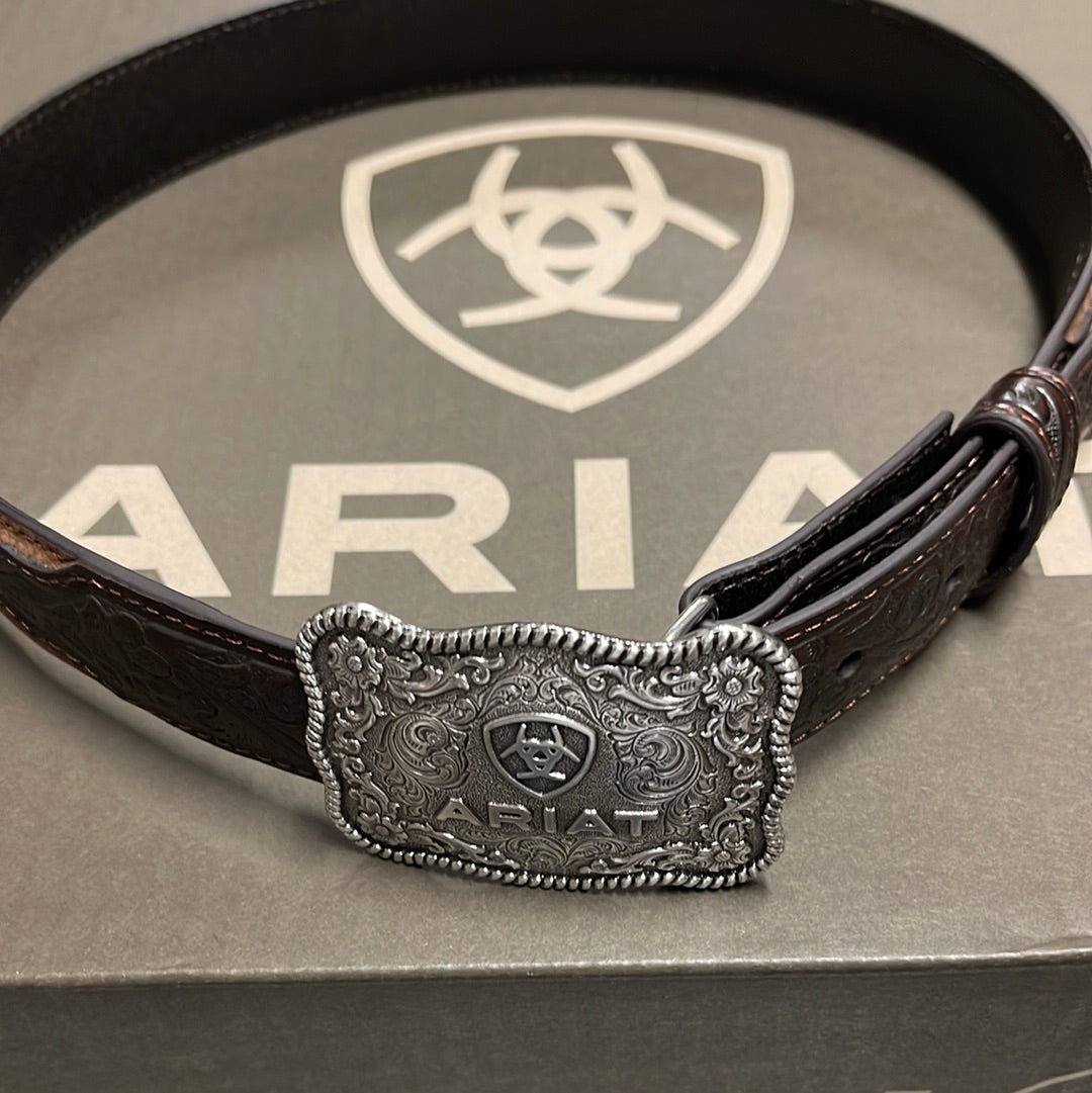 Ariat Boys' Distressed Hand Tooled Belt