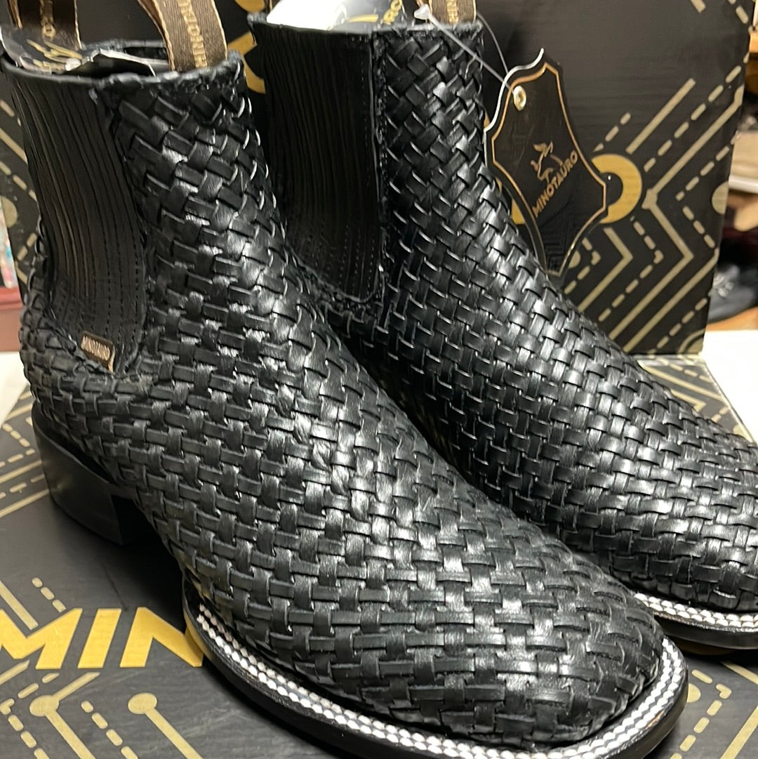 MINOTAURO BOTIN  BLACK FABRIC  076