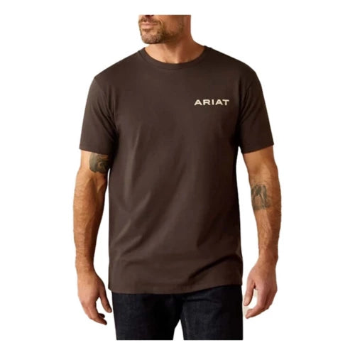ARIAT MENS AMBUCH CAMO SS SHIRT VINTAGE BLACK