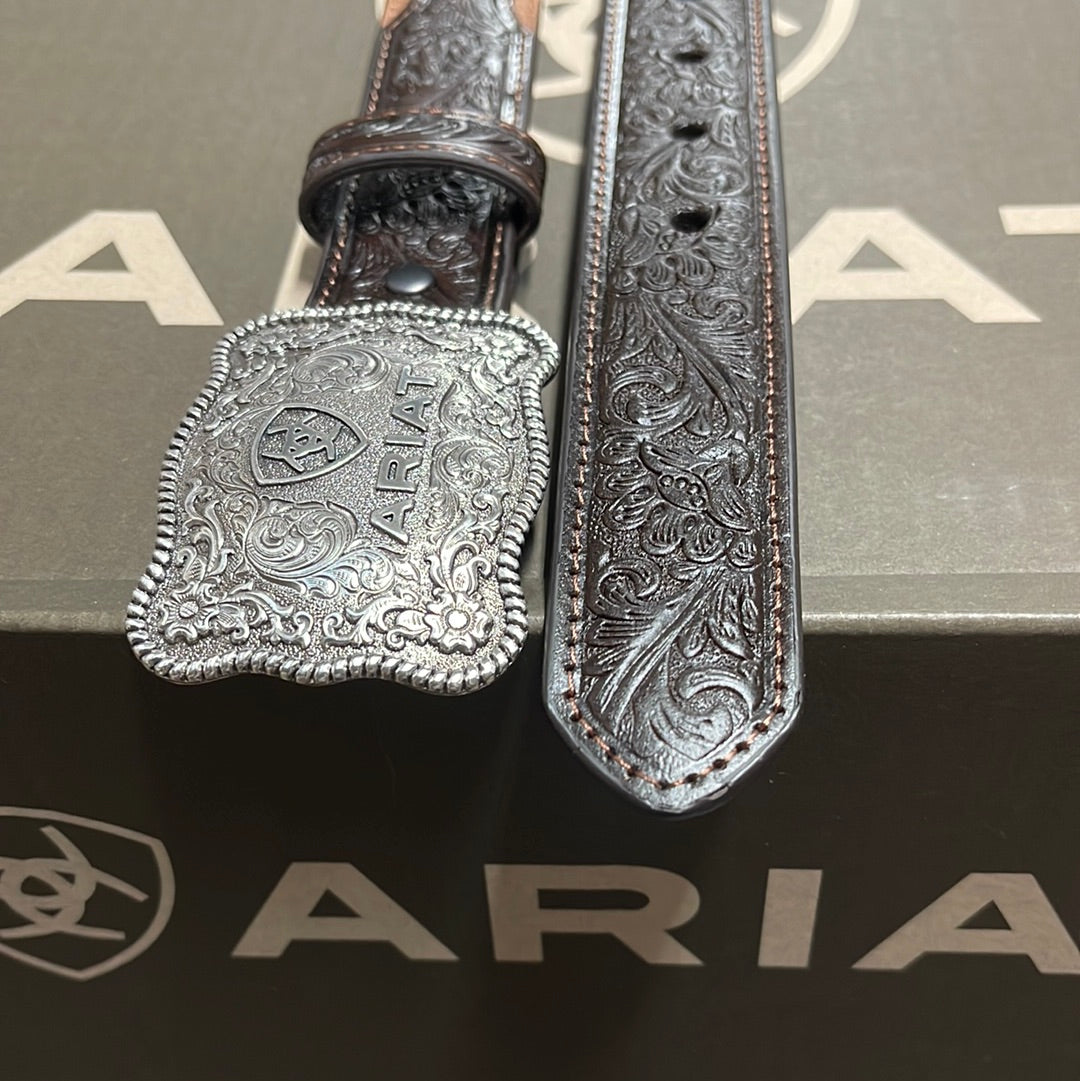 Ariat Boys' Distressed Hand Tooled Belt