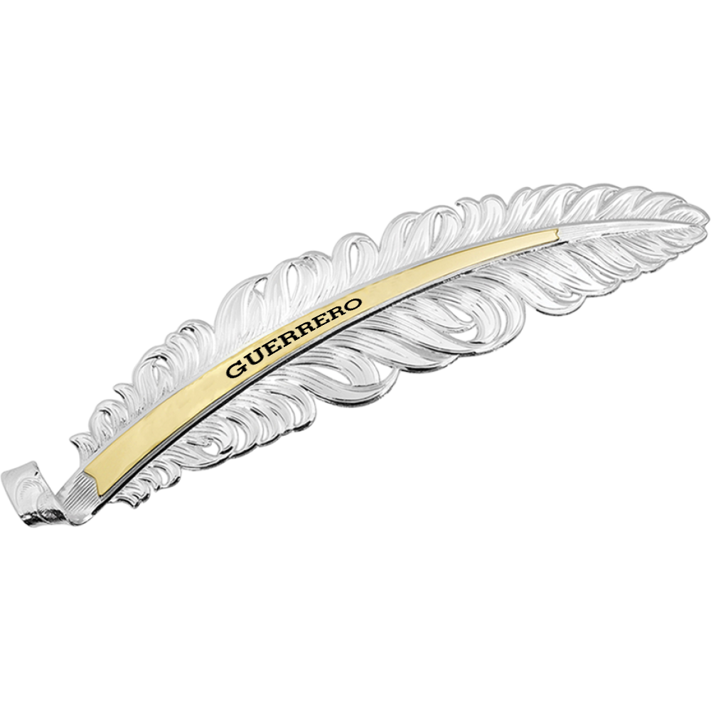 MONTANA SILVERSMITHS GUERRERO Silver Classic Trophy Hat Feather