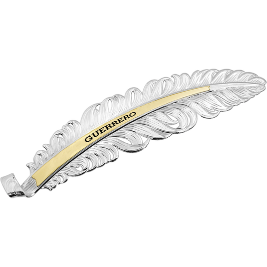 MONTANA SILVERSMITHS GUERRERO Silver Classic Trophy Hat Feather