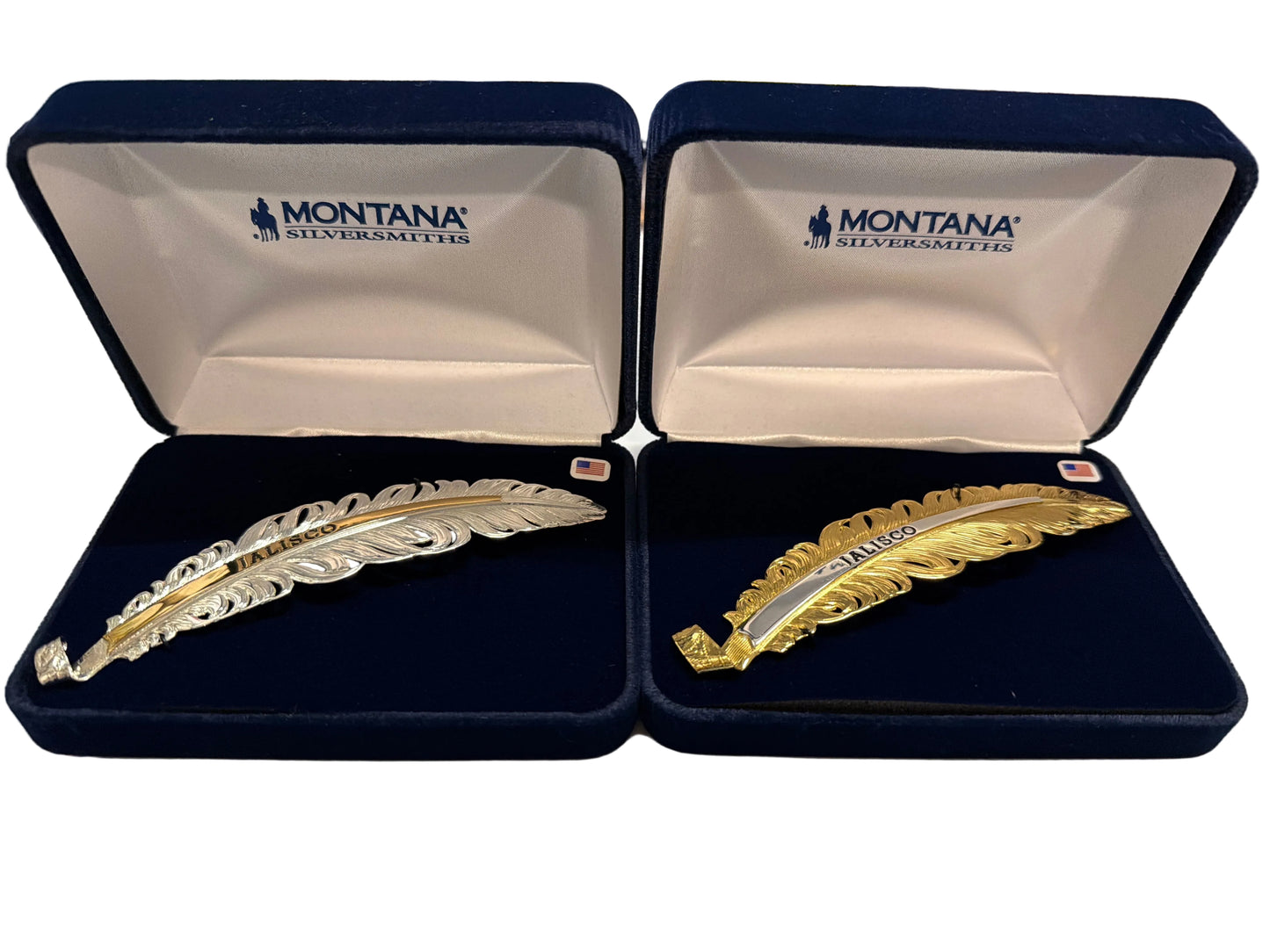 MONTANA SILVERSMITHS 'JALISCO' Gold Hat Feather