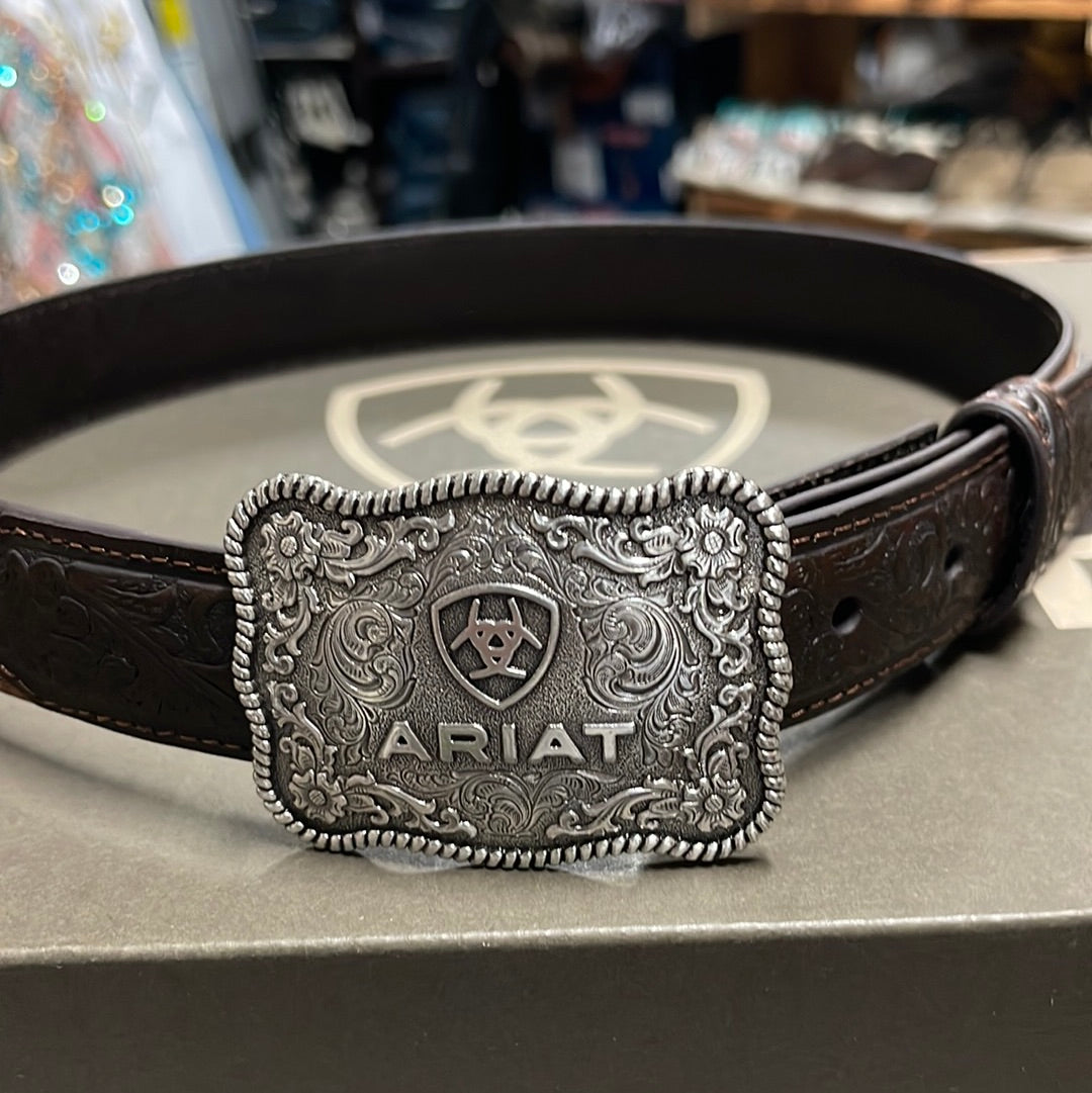 Ariat Boys' Distressed Hand Tooled Belt