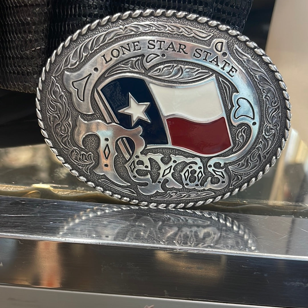 NOCONA MENS BUCKLE FLAG TEXAS 37593