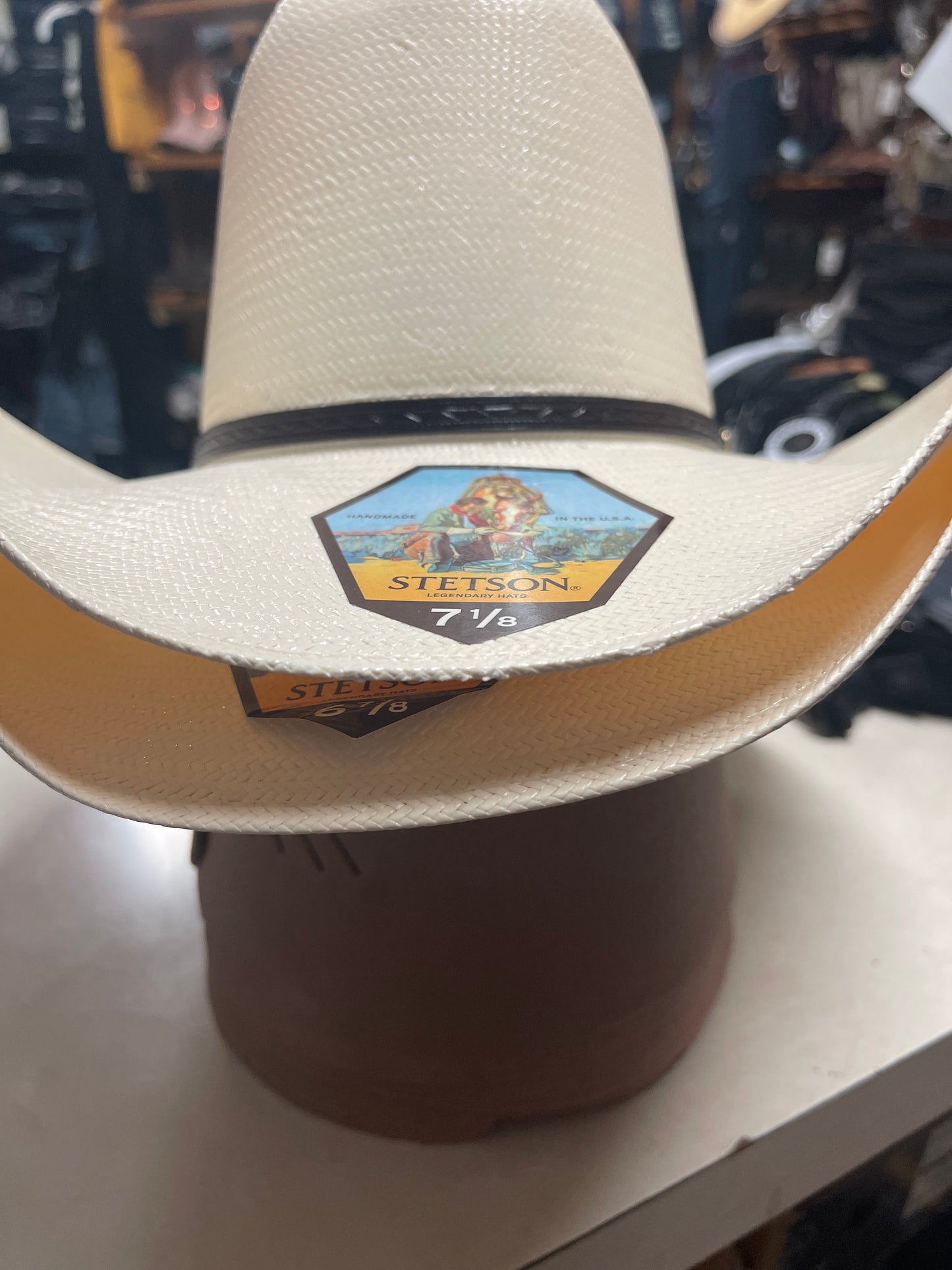 STETSON HAT STREAW MADDOCK NATURAL