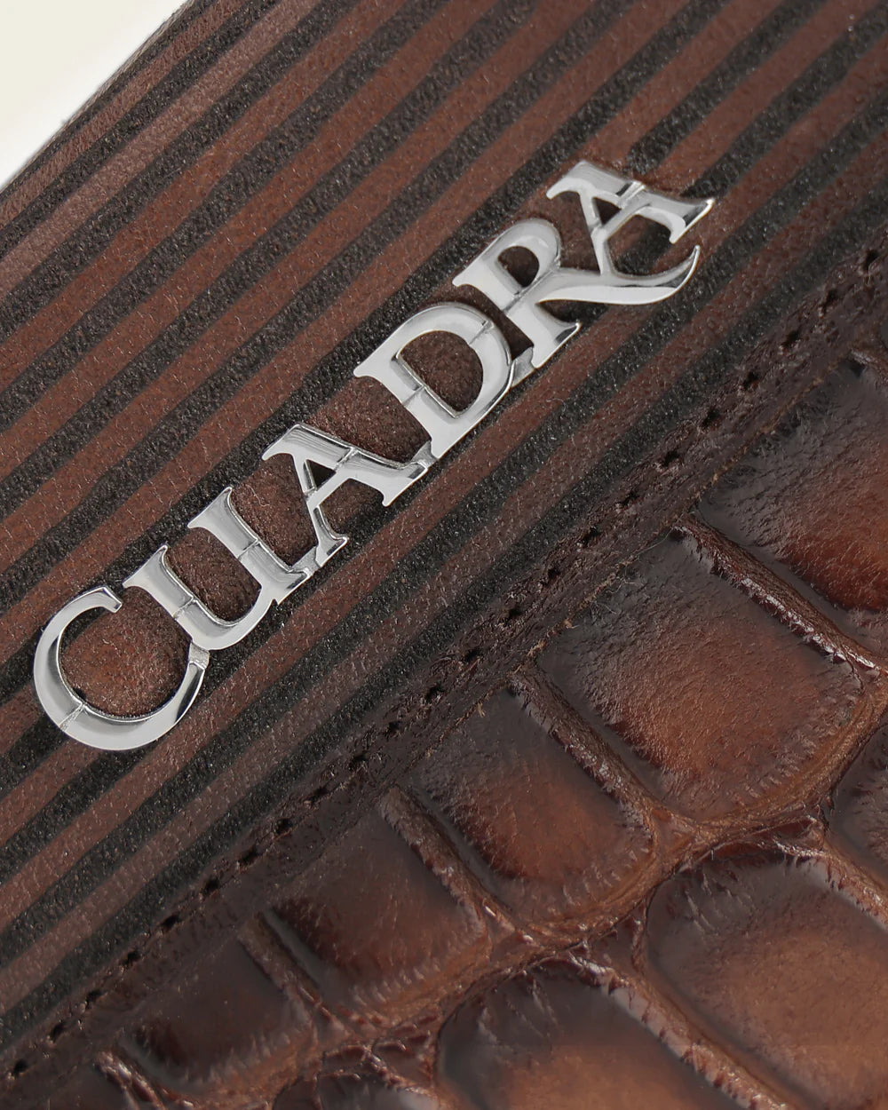 Men’s Honey Alligator Leather Wallet with Removable Card Holder