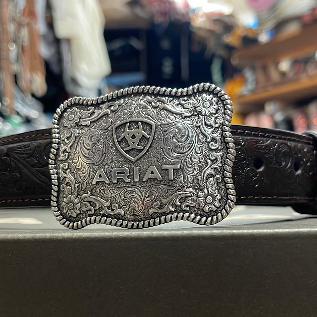 Ariat Boys' Distressed Hand Tooled Belt