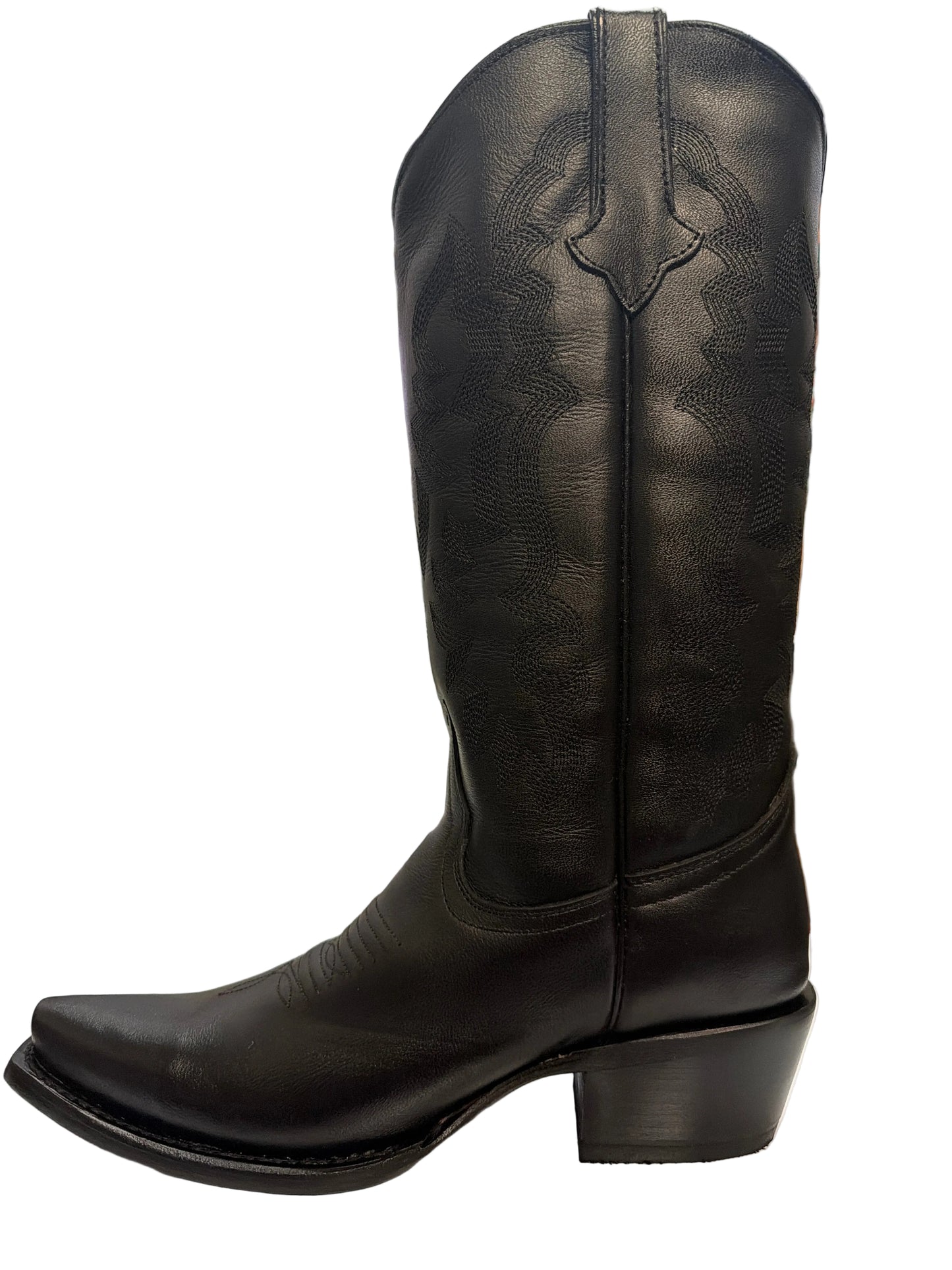 Tanner Mark Womens Boots Classic Black Classic Stitch Pattern