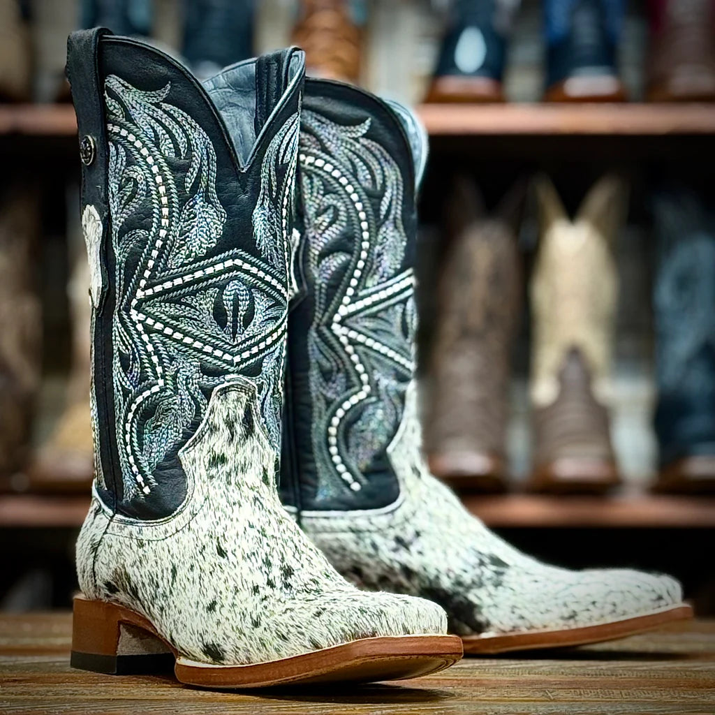 TANNER MARK BOOTS HAIR ON COWHIDE