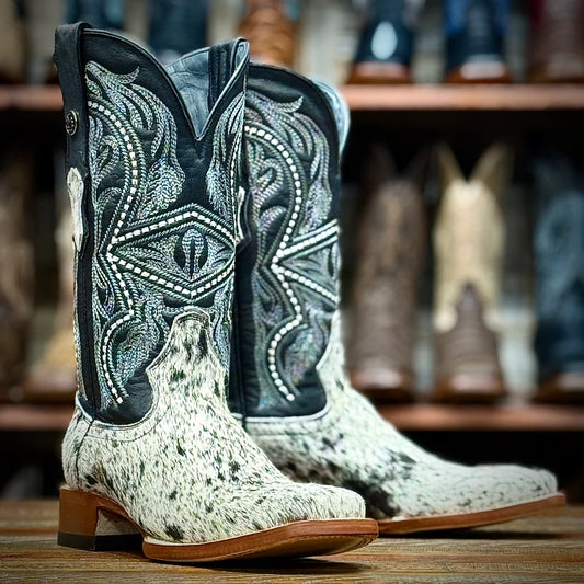 TANNER MARK BOOTS HAIR ON COWHIDE