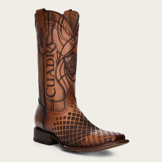 CUADRA_MENS_HONEY_SQUARE_TOE_WESTERN_BOOT-CU500EE-SANCHEZANDSONS_3/4_PROFILE